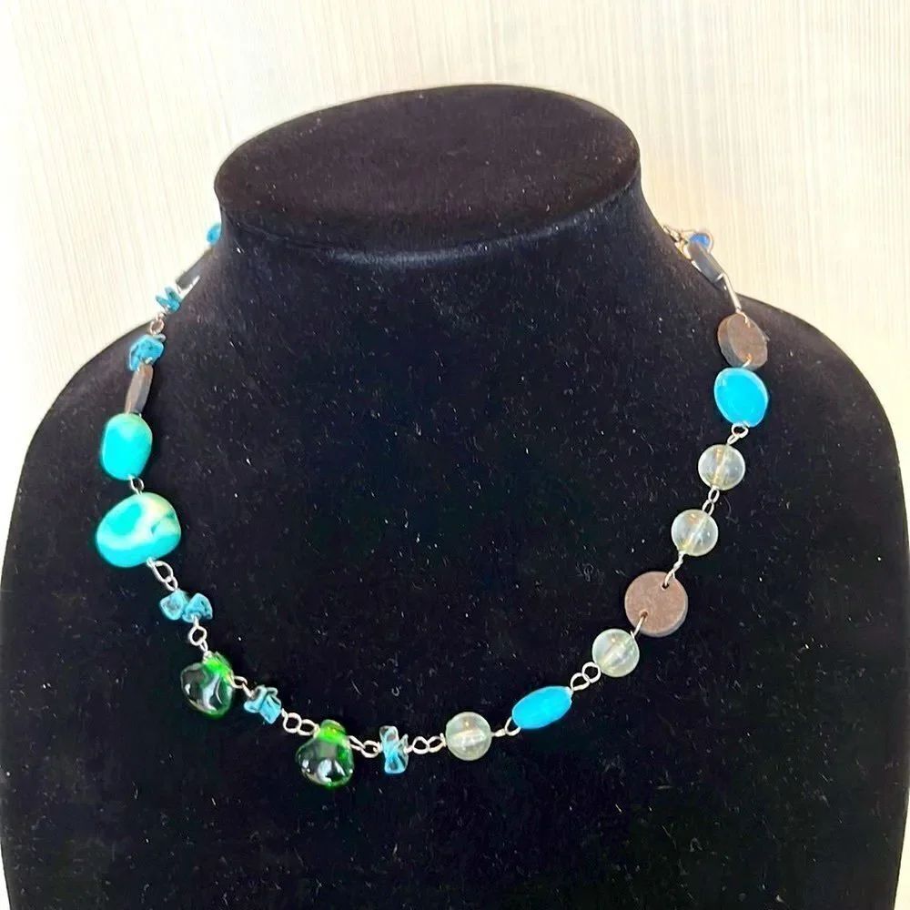 Planet Hollywood Rustic Choker Necklace Tourist Turquoise Orlando Tourist Piece
